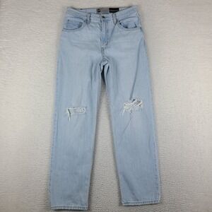 Levi's Silver Tab Jeans Womens 28x31 Blue '94 Baggy Light Wash Distress Denim